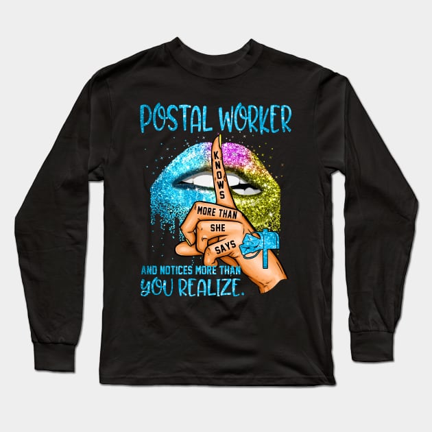 Postal Worker Long Sleeve T-Shirt by janayeanderson48214